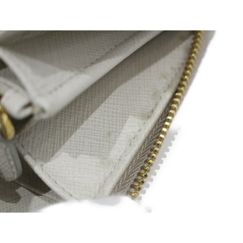 Prada Long Wallet Leather White - Picture 11 of 13